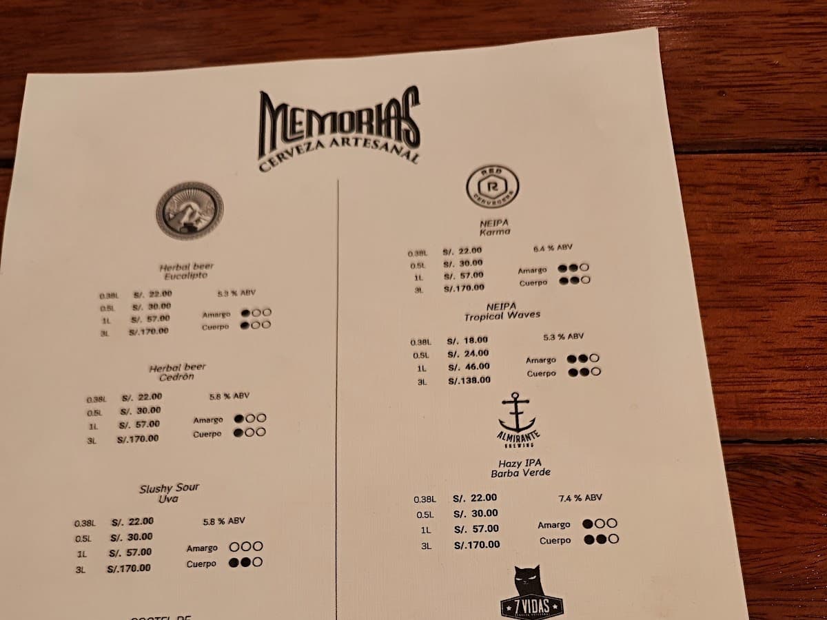 MEMORIAS TAPROOM — foto