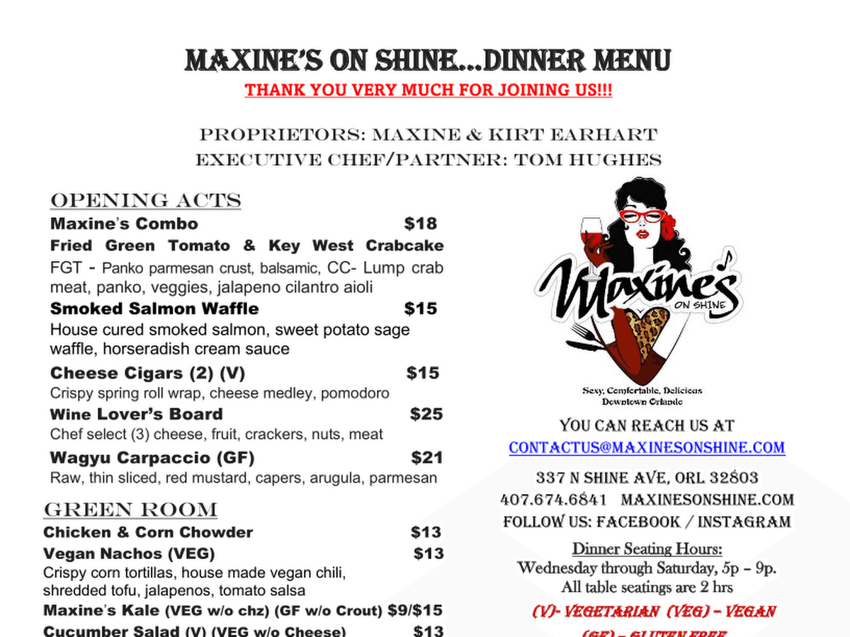 Maxine's On Shine — foto