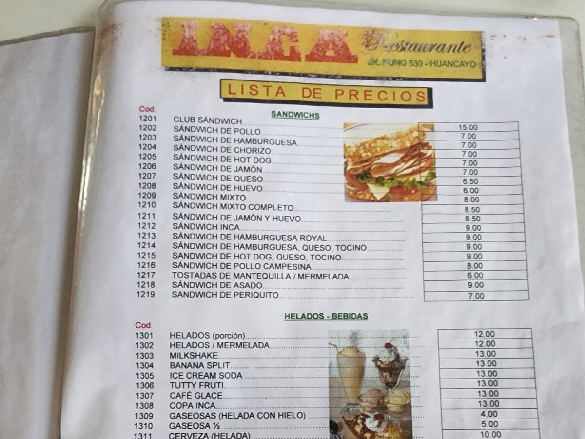 INCA Restaurante Fuente de Soda — foto