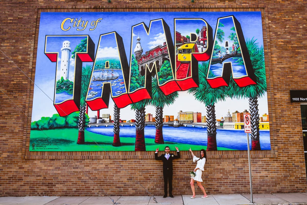 Tampa Postcard Mural — foto