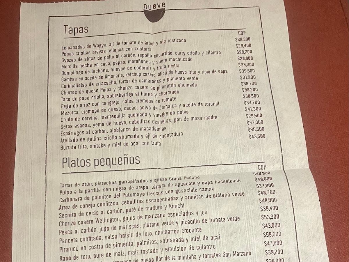 Restaurante Nueve — foto