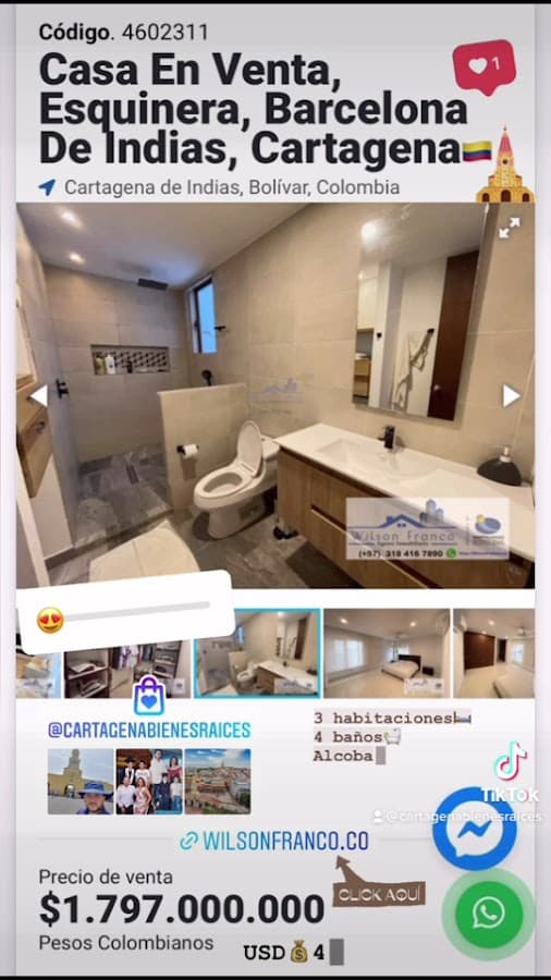 Cartagena Bienes Raíces - Wilson Franco - Agente Inmobiliario — foto