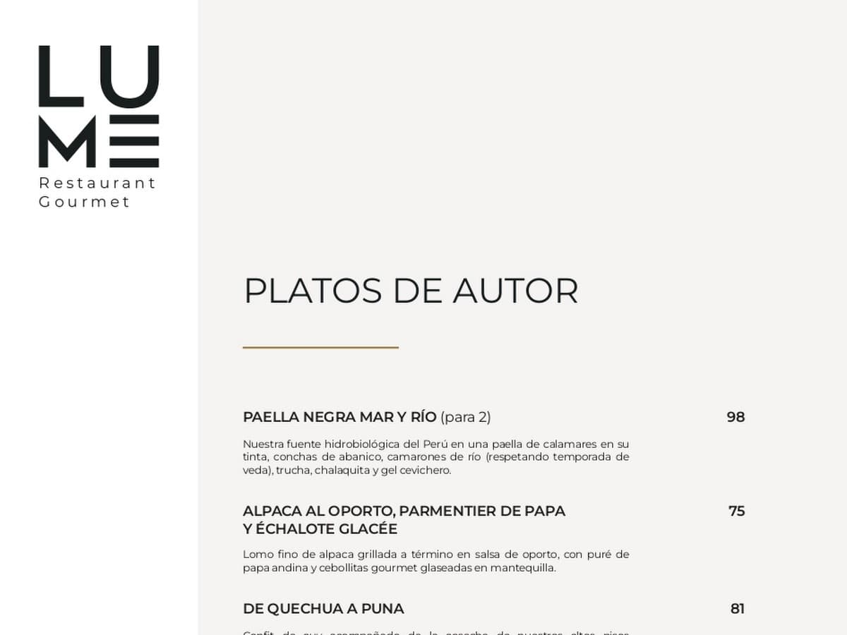 LUME Restaurant Gourmet — foto