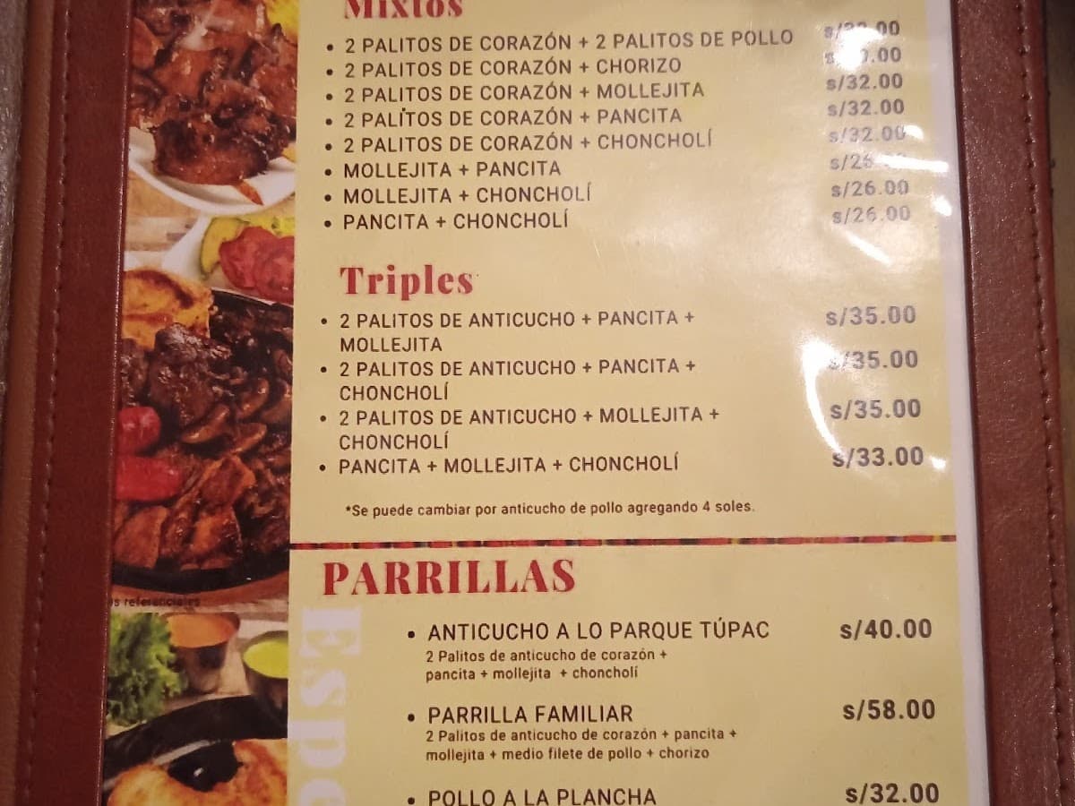Picarones y Anticuchos Parque Túpac — foto