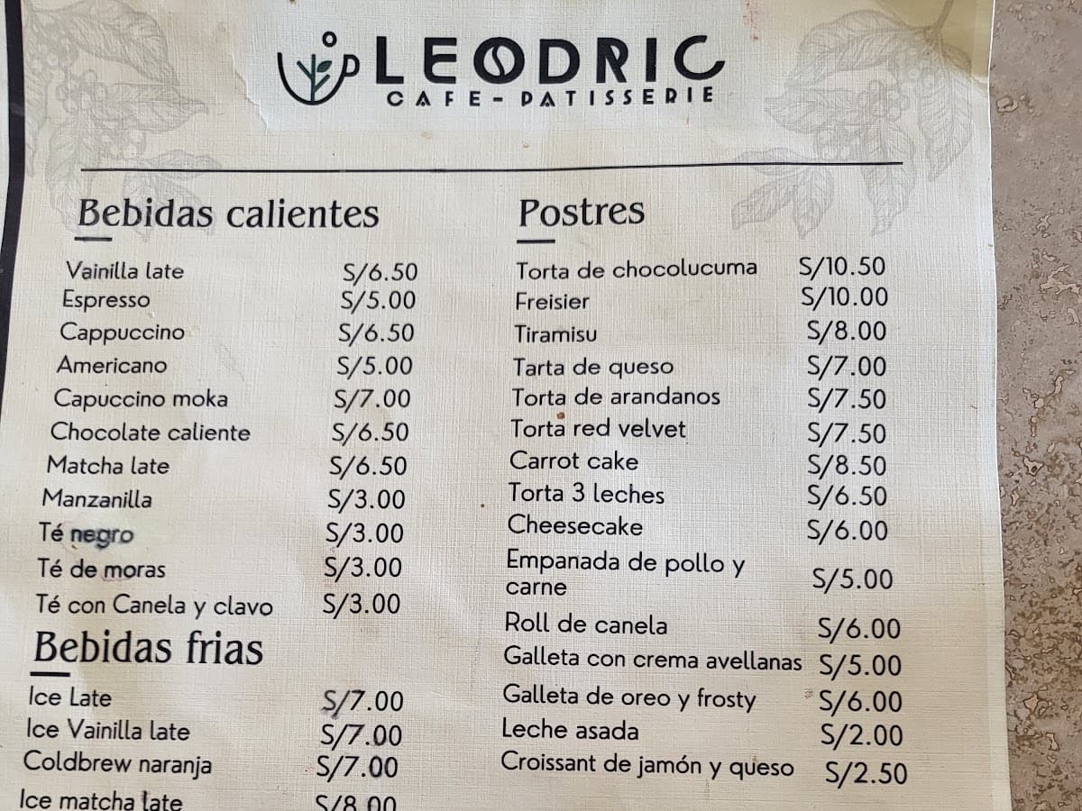 Leodric cafeteria pasteleria — foto