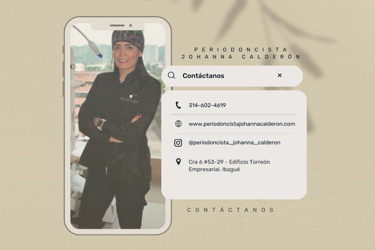 Periodoncia | Implantes dentales | Diseño de sonrisa Ibague Dra Johanna Calderón — foto