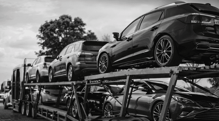 Auto Motor Stream Car Shipping's — foto