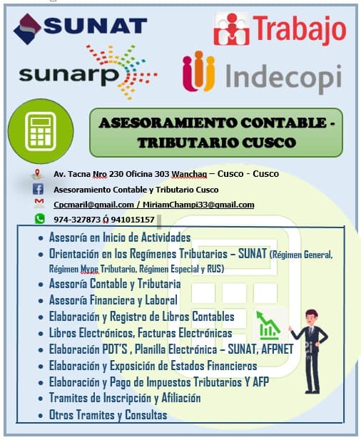 ASESORAMIENTO CONTABLE, TRIBUTARIO CUSCO — foto