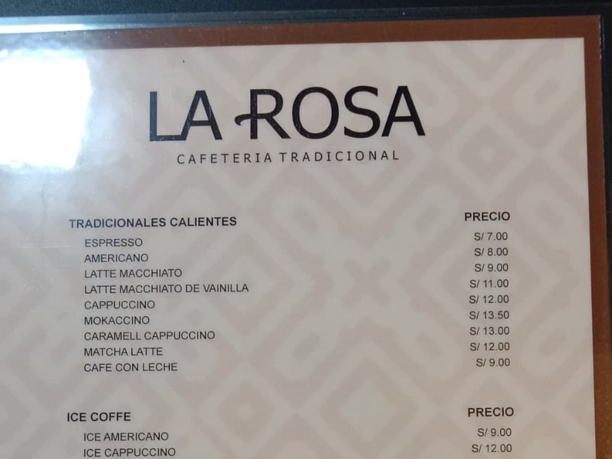 La Rosa Cafetería Tradicional — foto