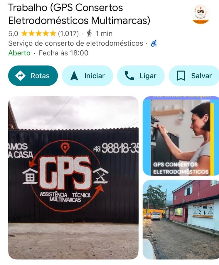 GPS Consertos Eletrodomésticos Multimarcas