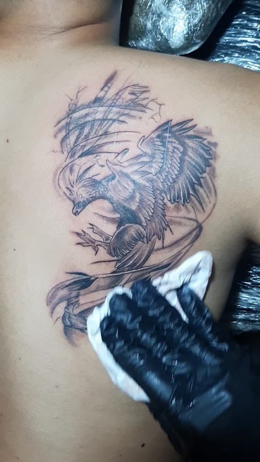 Tatujes neiva Smoke machine tattoo — foto