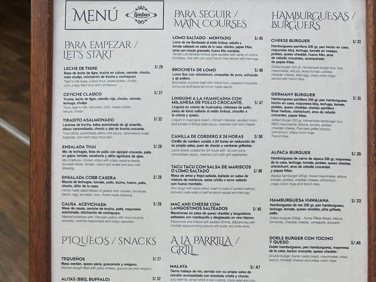 LIMBUS RESTOBAR — foto