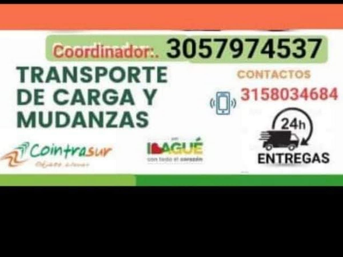 Especialistas en Transporte de Encomiendas, Carga y Mudanzas del Tolima — foto