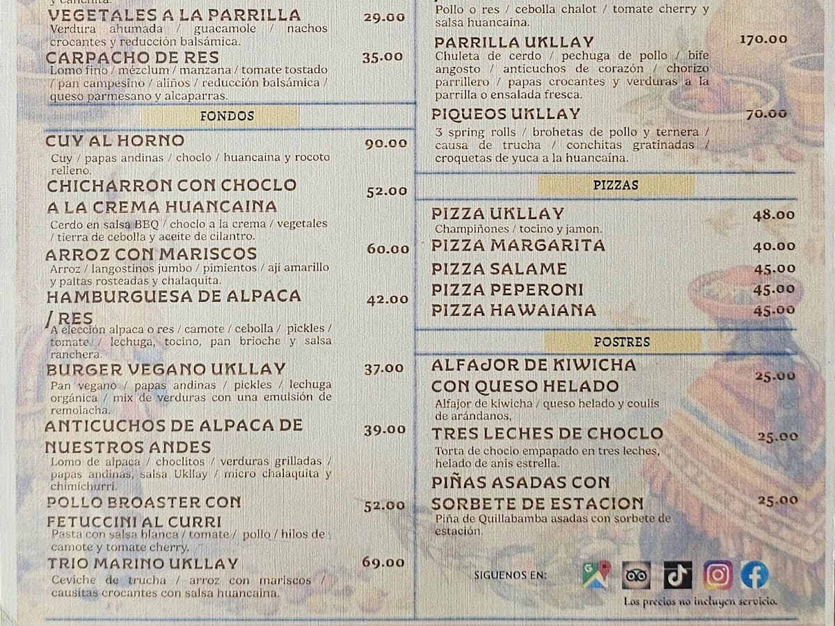 Ukllay Traditional Peruvian Cuisine Rooftop — foto