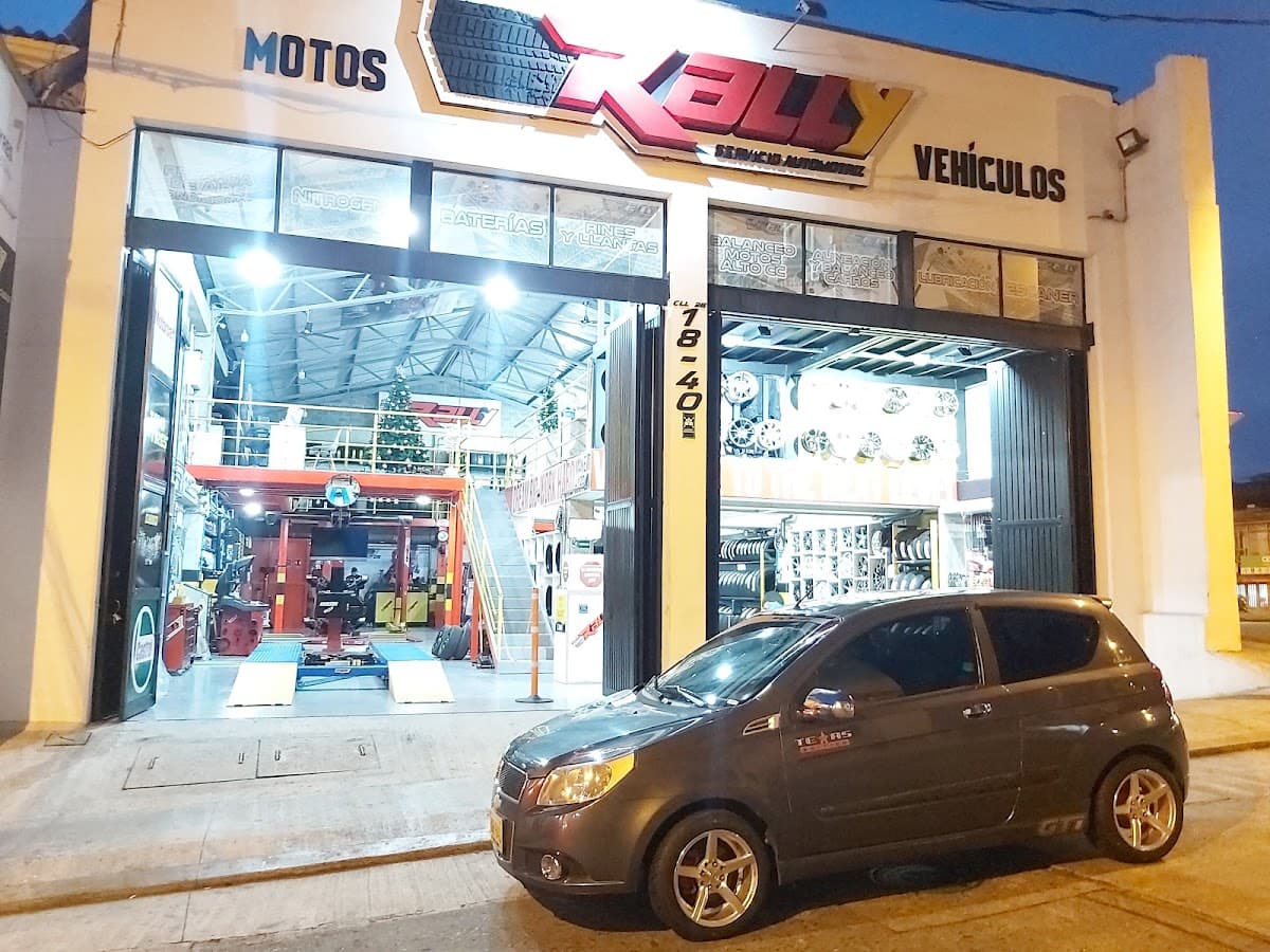 Rally Servicio Automotriz / Llantas, rines, cambio de aceite, lubricación, alineación, balanceo