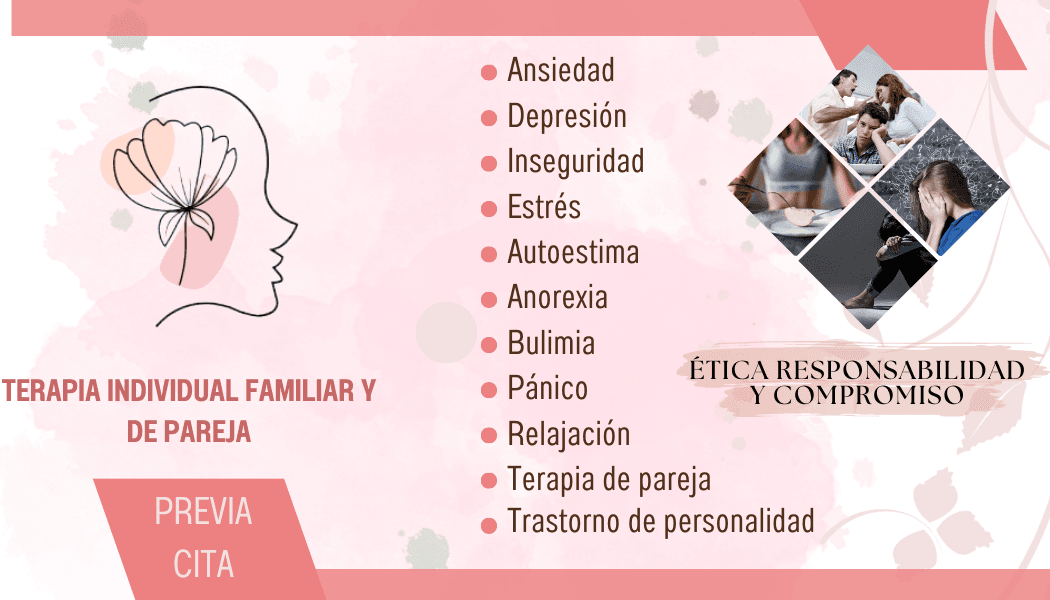TERAPIA INDIVIDUAL FAMILIAR Y DE PAREJA