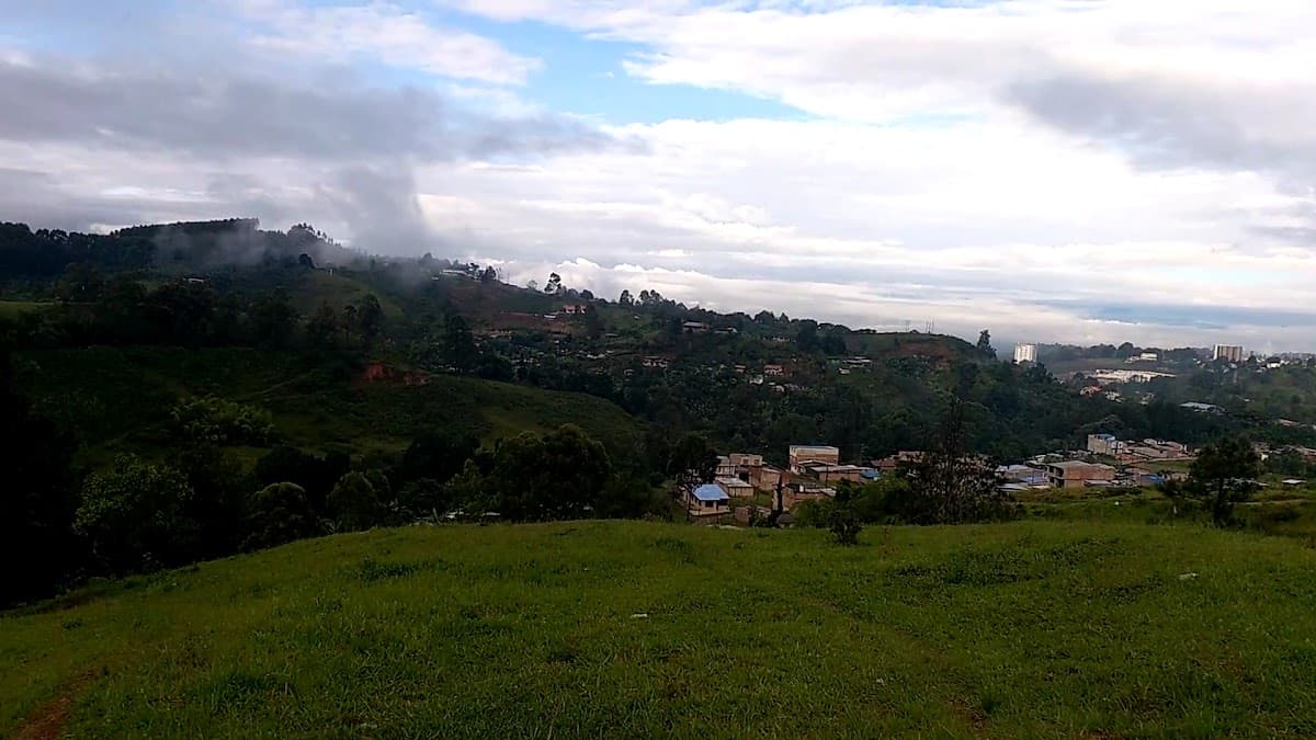Mirador del barrio la paz — foto