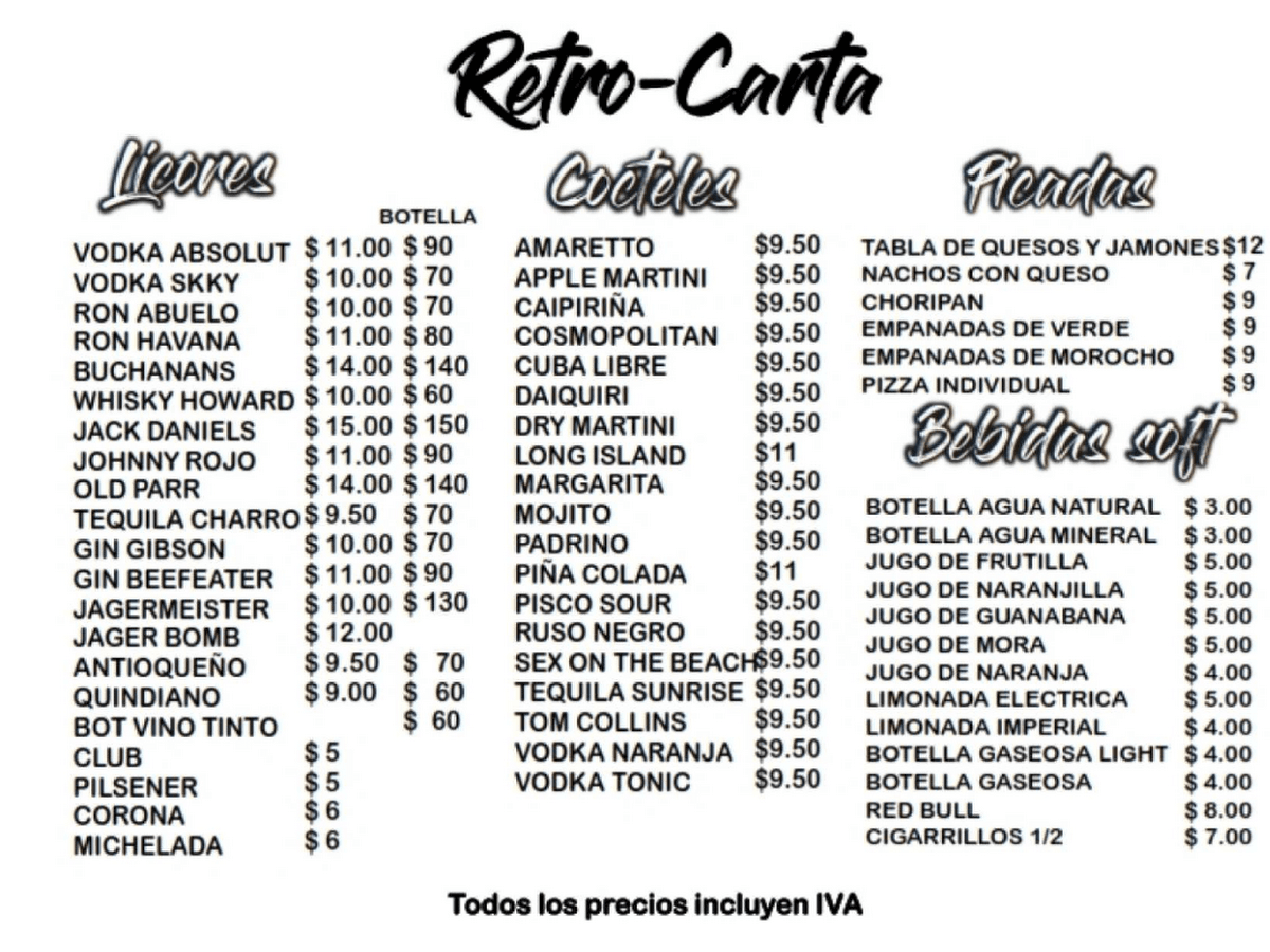 Retro Bar - El Primer Bar de los 80s en Quito ahora en nuevo local por Los Granados - Quito — foto