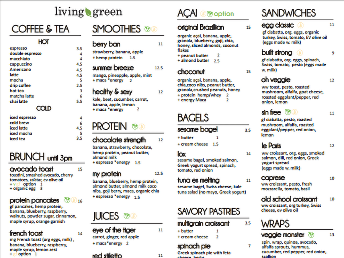 Living Green Cafe - Fort Lauderdale 17 street — foto