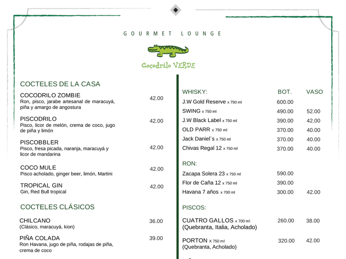 Cocodrilo Verde - Lounge Bar en Miraflores — foto