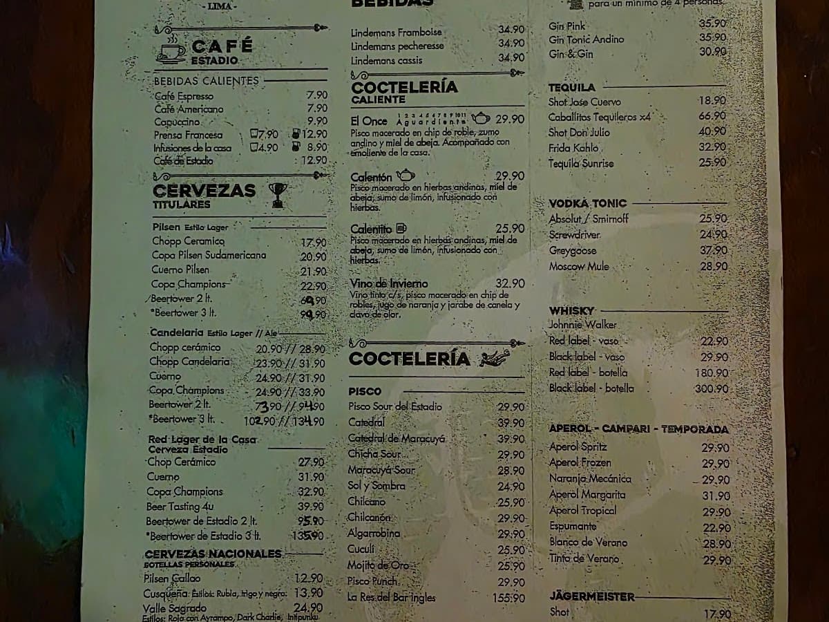 Estadio F. C., Restaurant - Bar — foto