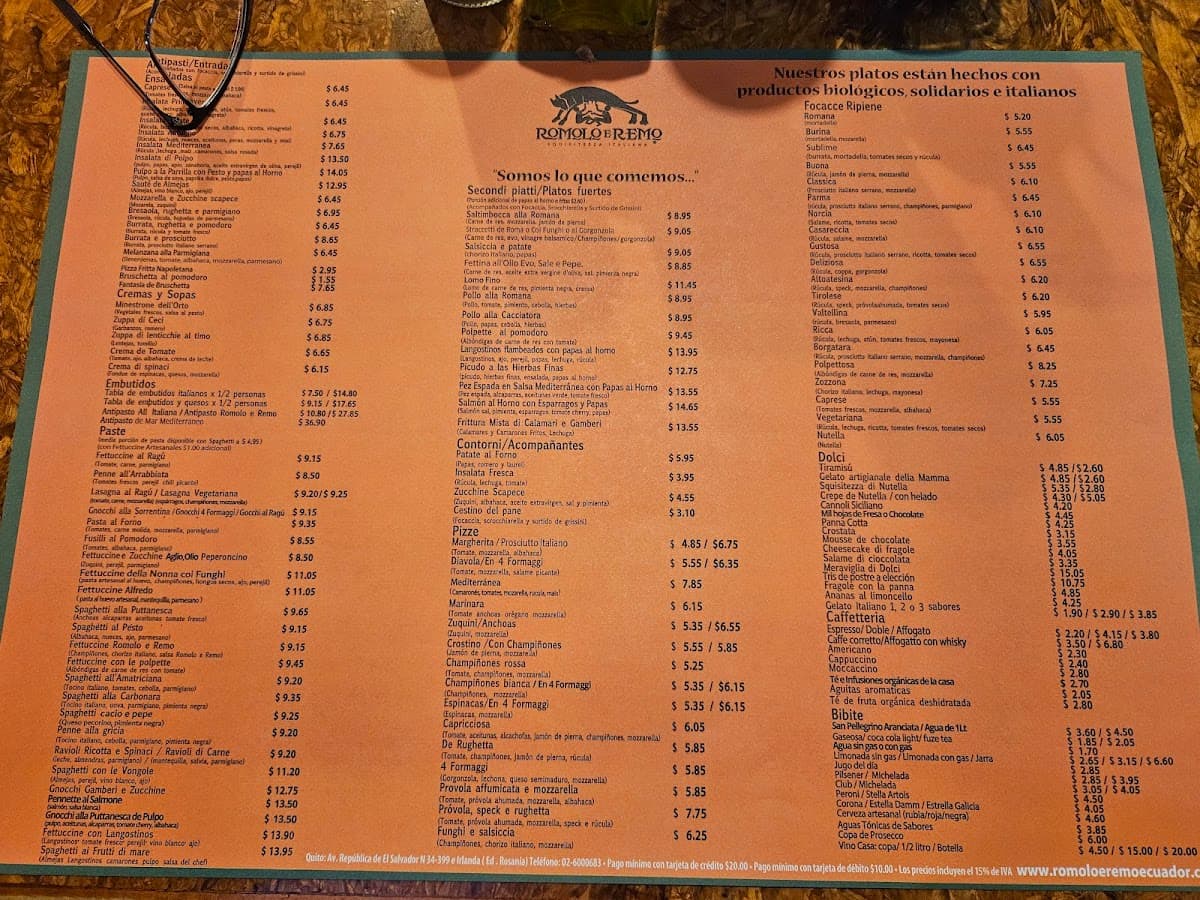 Romolo e Remo - Trattoria romana - Restaurante italiano — foto