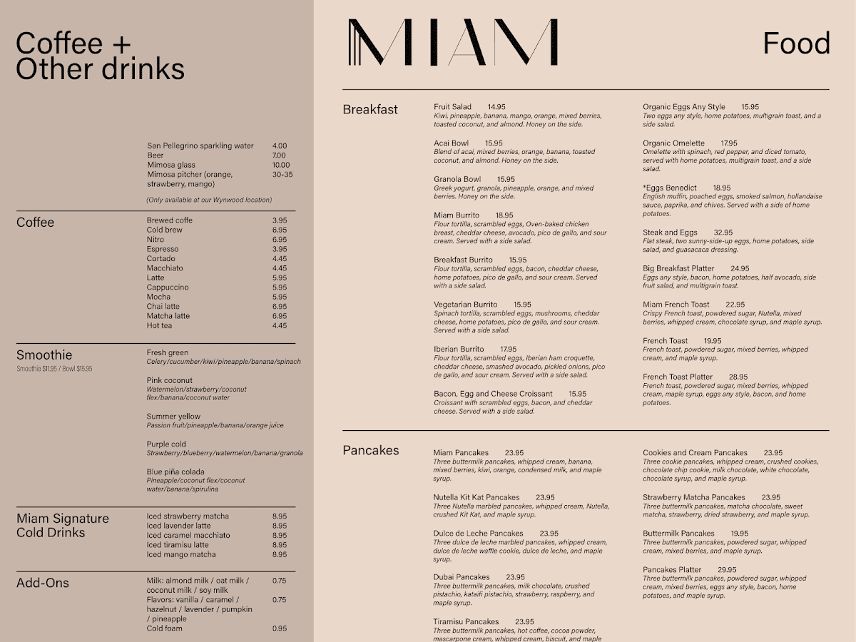 MIAM CAFE - FORT LAUDERDALE — foto