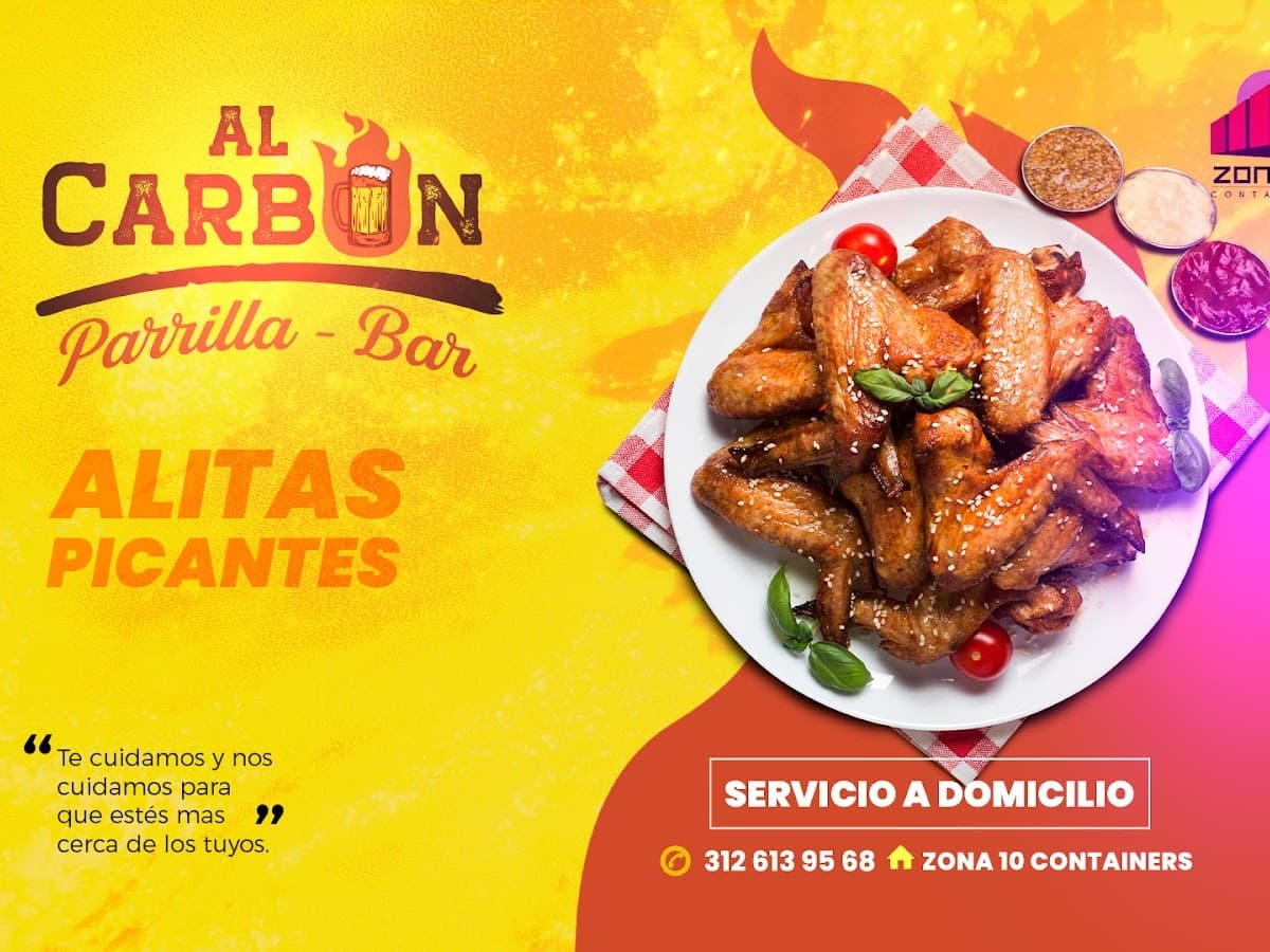 Al carbón parrilla - bar — foto