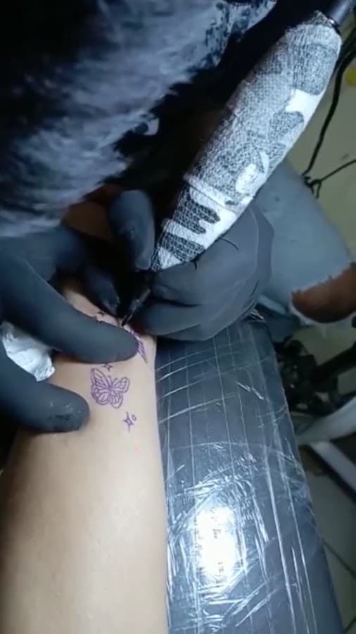 Doble dd tattoo — foto