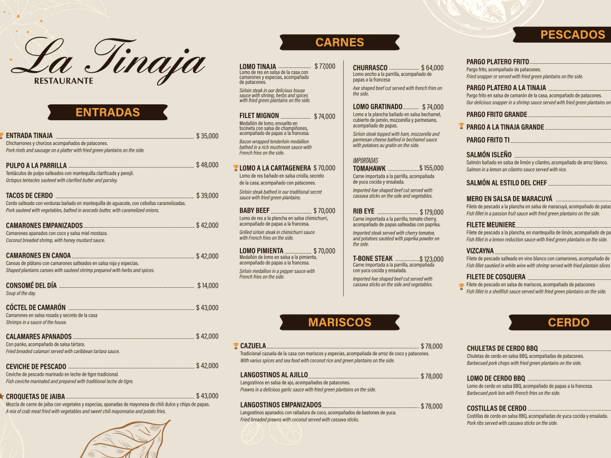 Restaurante La Tinaja - Comida Tradicional Cartagenera — foto