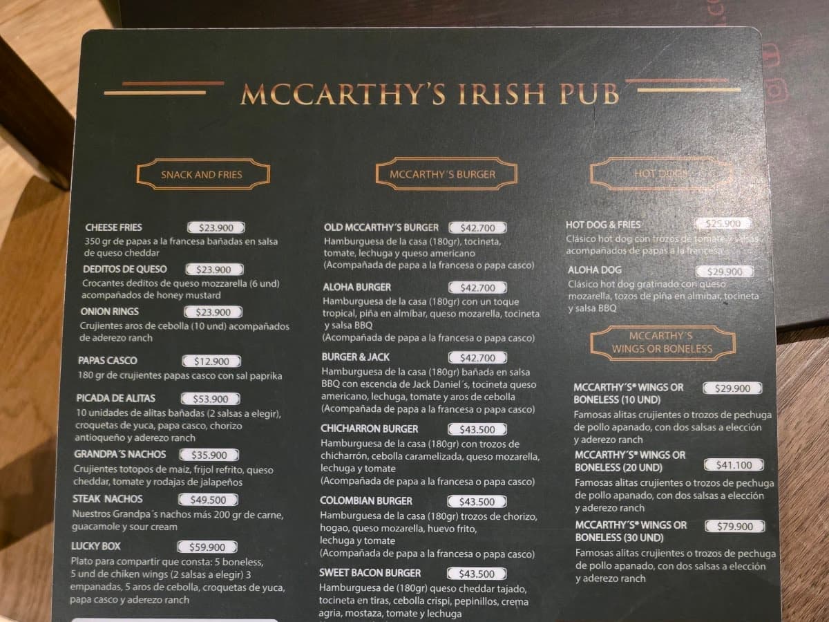 McCarthy’s Irish Pub - Zona Rosa — foto