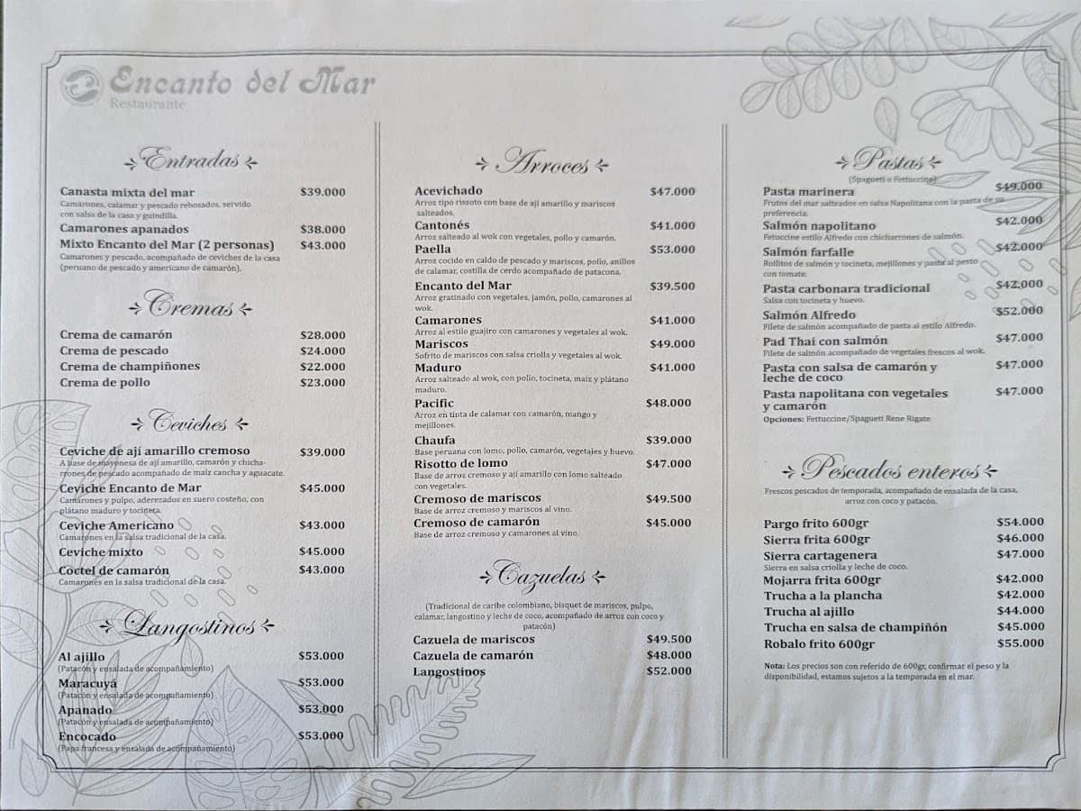 Encanto Del Mar - comida de mar gourmet — foto