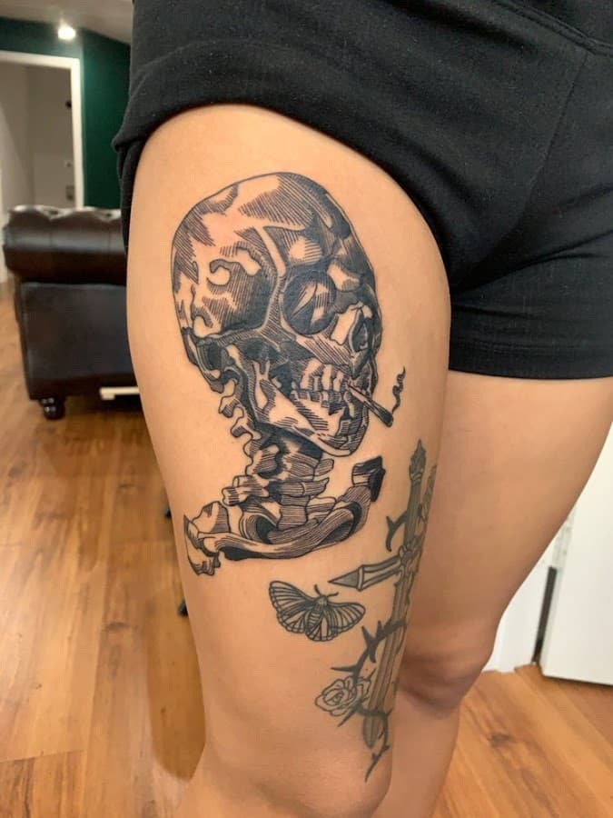 Black Madonna Tattoo — foto
