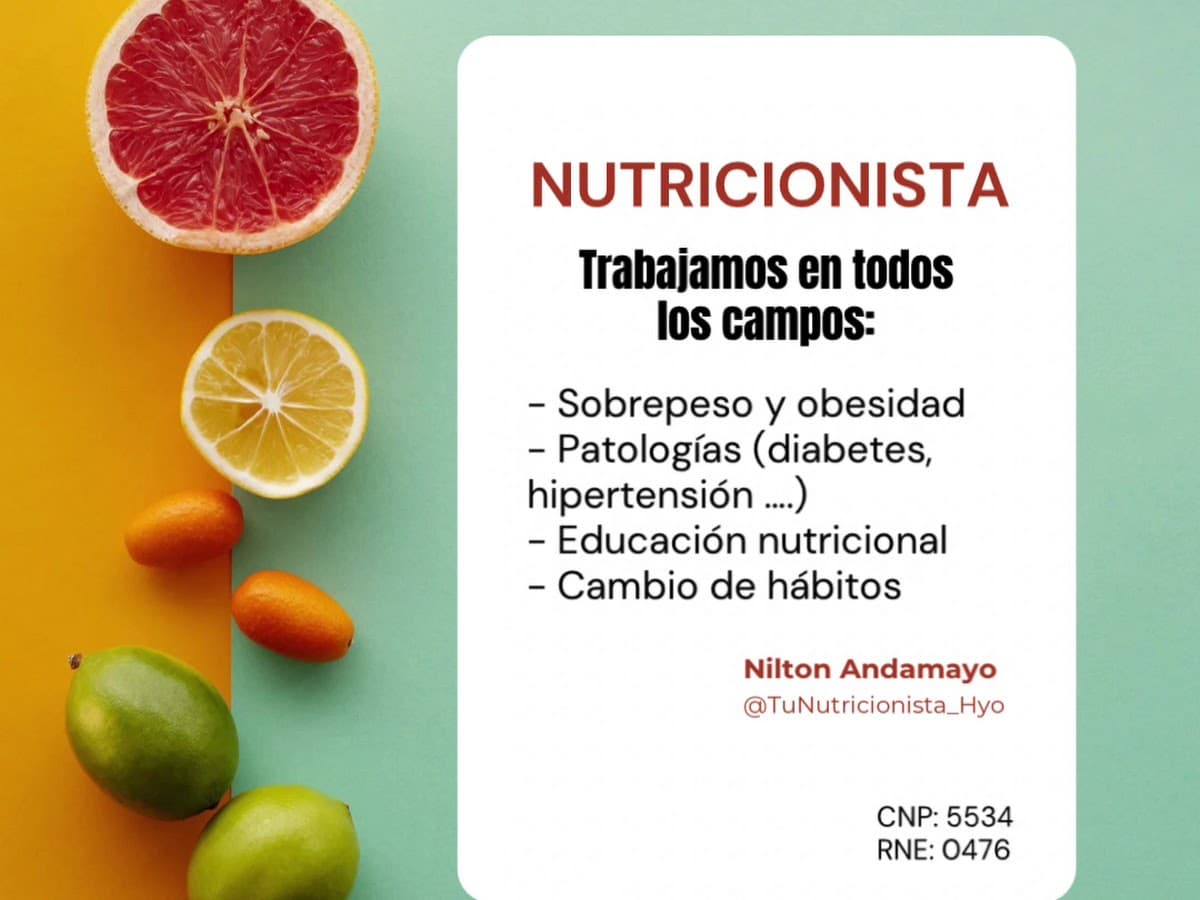 Nutricionista Huancayo (Consultorio) Lic.Brenda Díaz — foto