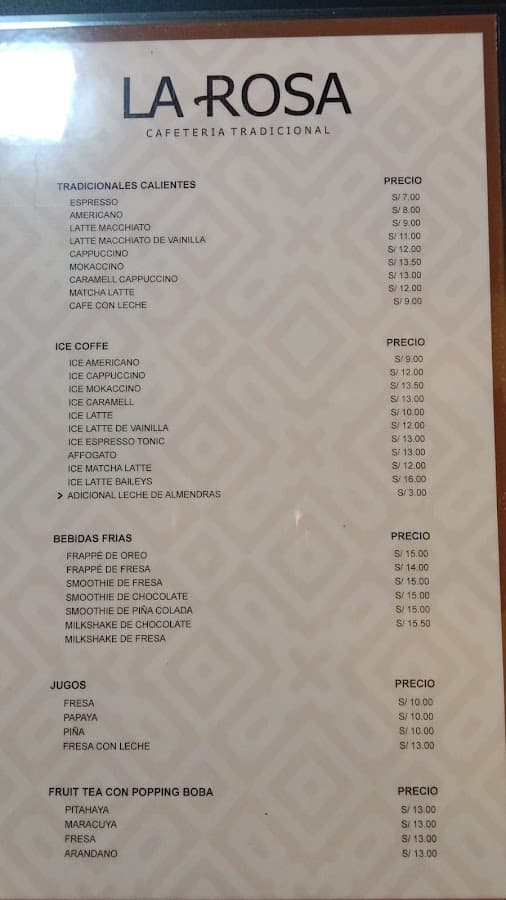 La Rosa Cafetería Tradicional — foto