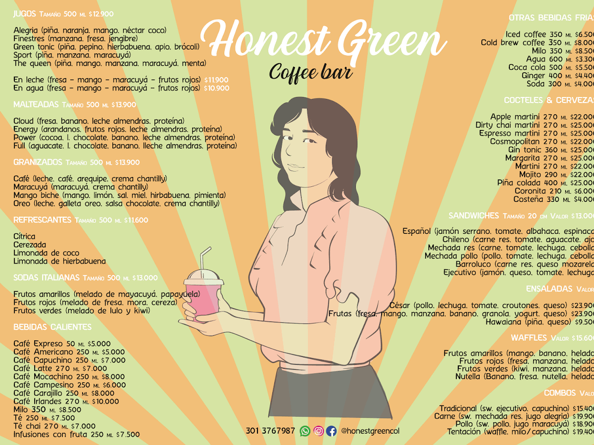 Honest Green | Café - Bar — foto