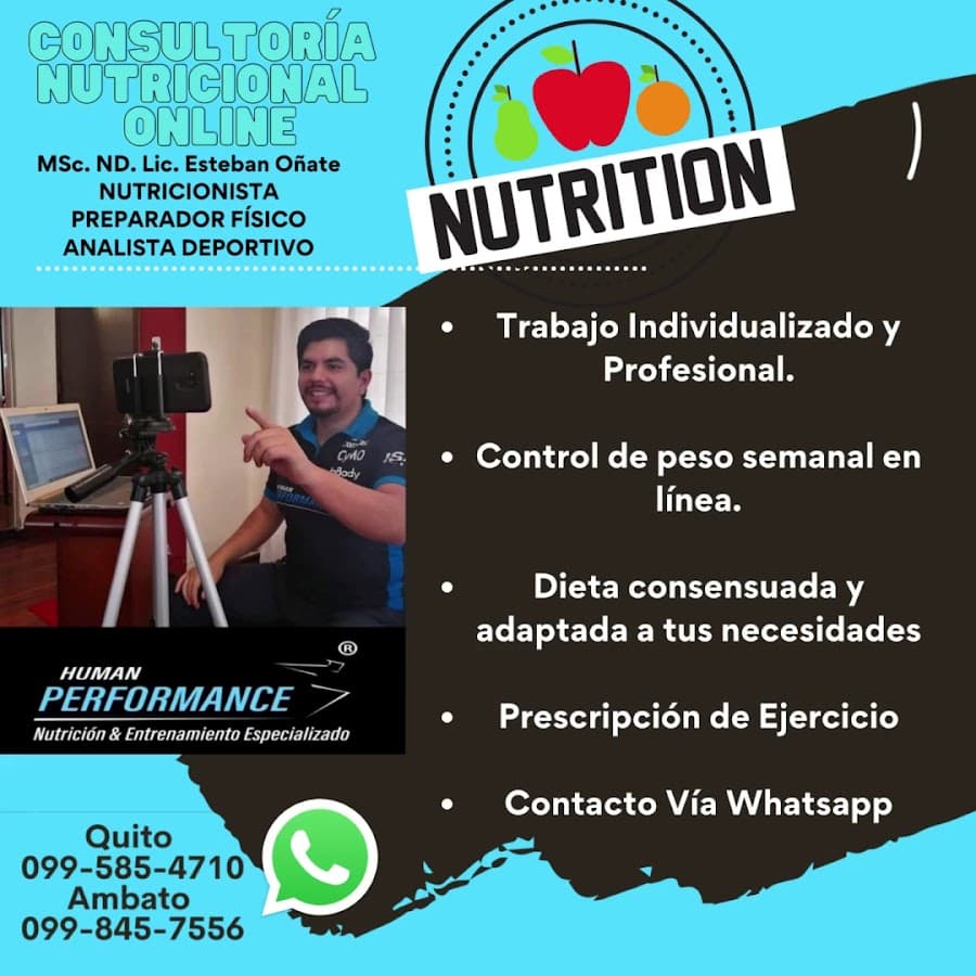 Esteban Oñate - Nutricionista Quito - Nutrición Especializada - Nutricionistas Quito - Entrenamiento Quito — foto
